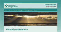 Desktop Screenshot of bestattungen-bialas.de