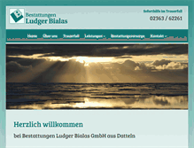 Tablet Screenshot of bestattungen-bialas.de